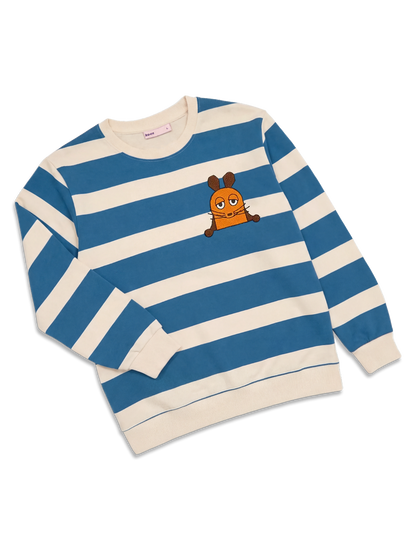 koaa – Die Maus Stripes – Sweater blue/cream