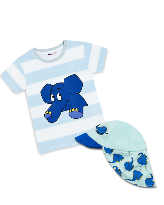 Die Maus Sommer Set "Elefant Baby Cap + T-Shirt"