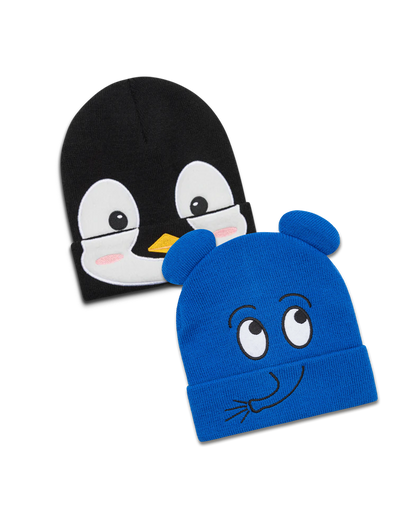 Halloween & Karneval/Fasching Set "Elefant Mascot + Pingu Mascot Beanie"
