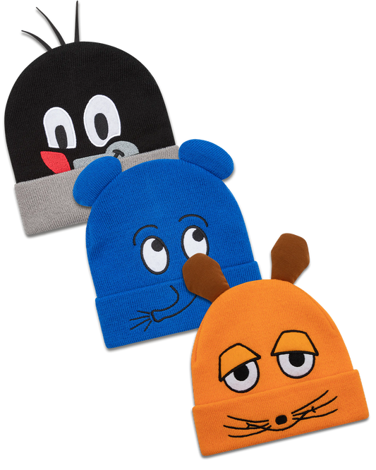 Halloween & Karneval/Fasching Sets "Die Maus, Der Elefant & Der kleine Maulwurf Mascot Beanie"
