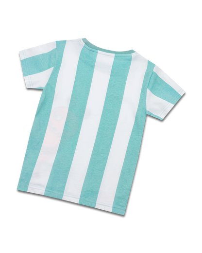 koaa – Die Maus "Guck Guck" Stripes – T-Shirt white/blue