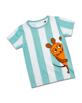 koaa – Die Maus "Guck Guck" Stripes – T-Shirt white/blue