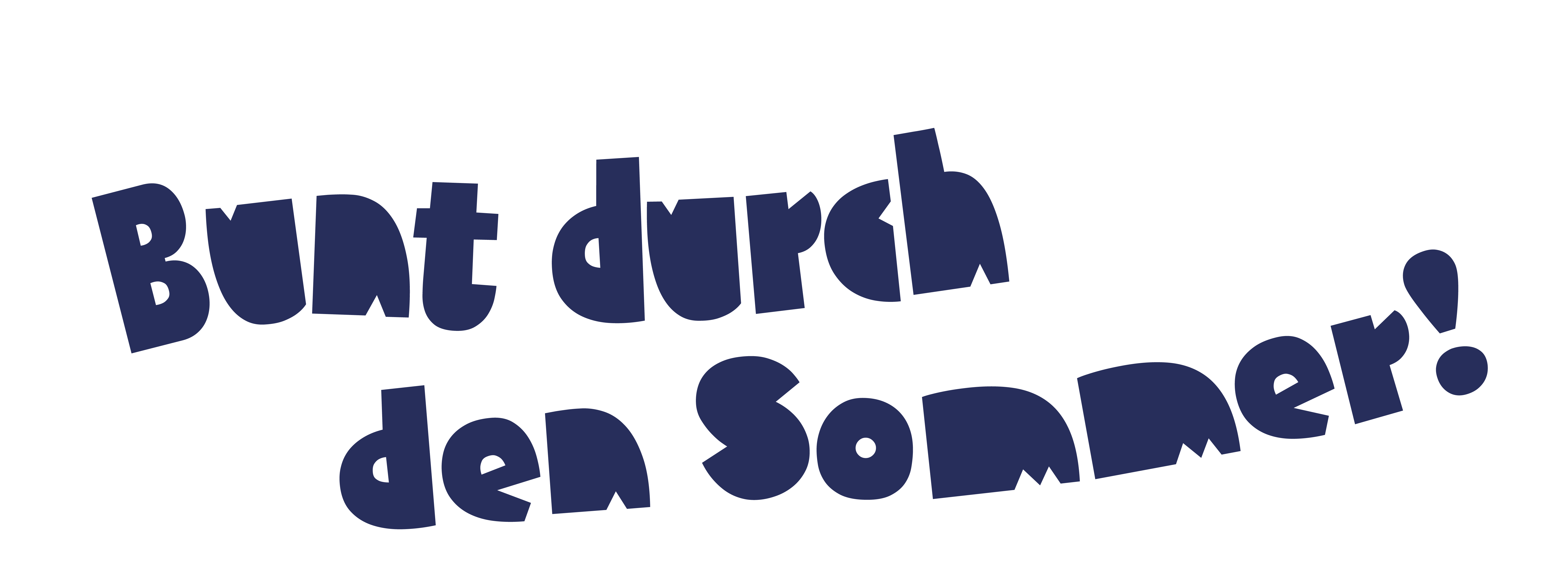 Bunt durch den Sommer