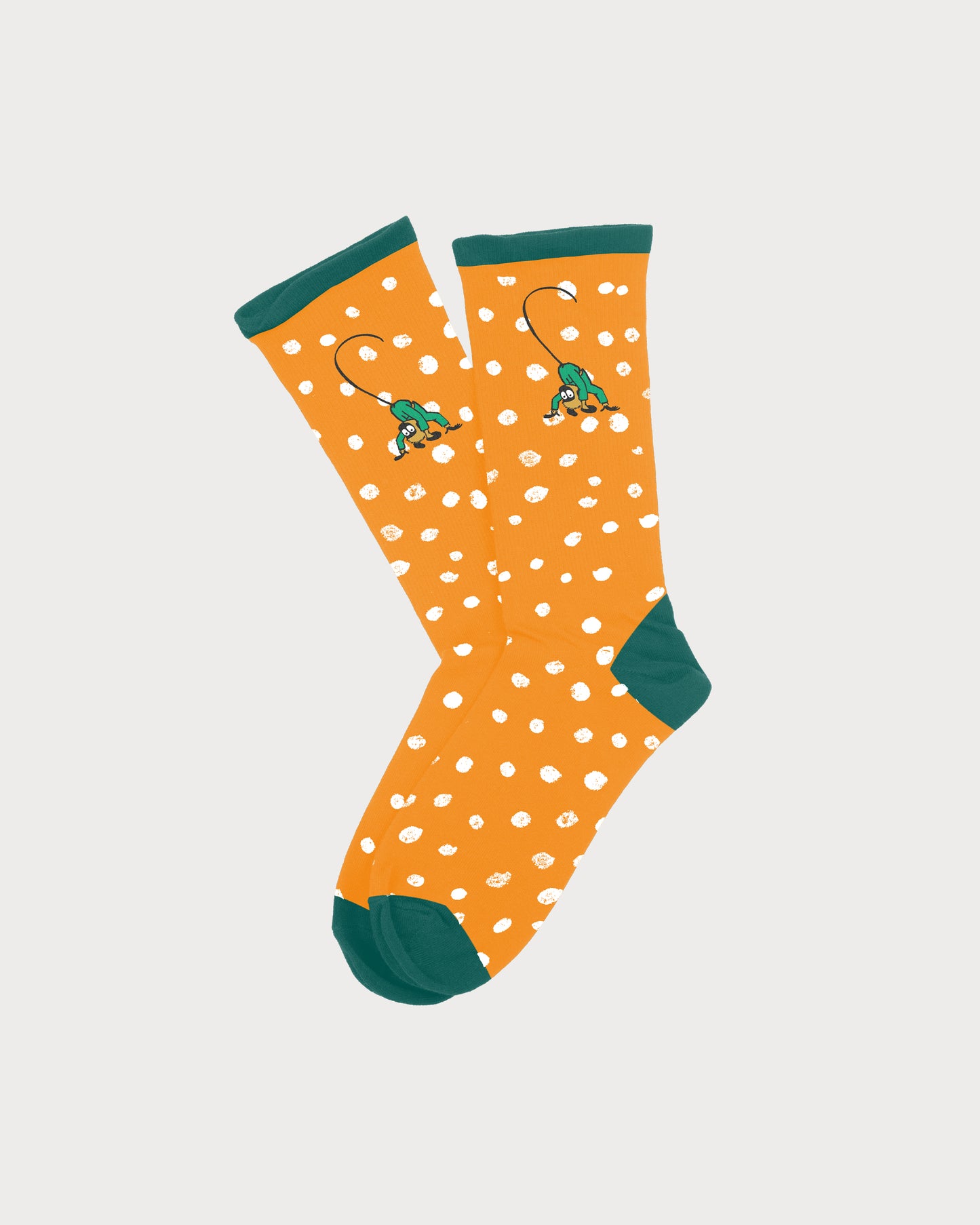 koaa – Pippi Langstrumpf "Herr Nielson" - Easy Socks orange/green